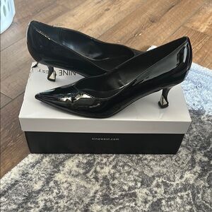 Nine West Black Patent Leather Heels